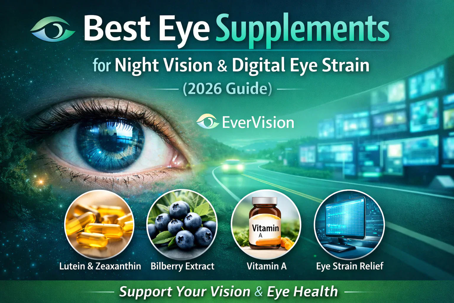 Improve Your Night Vision and Reduce Eye Fatigue with the Right Vitamins